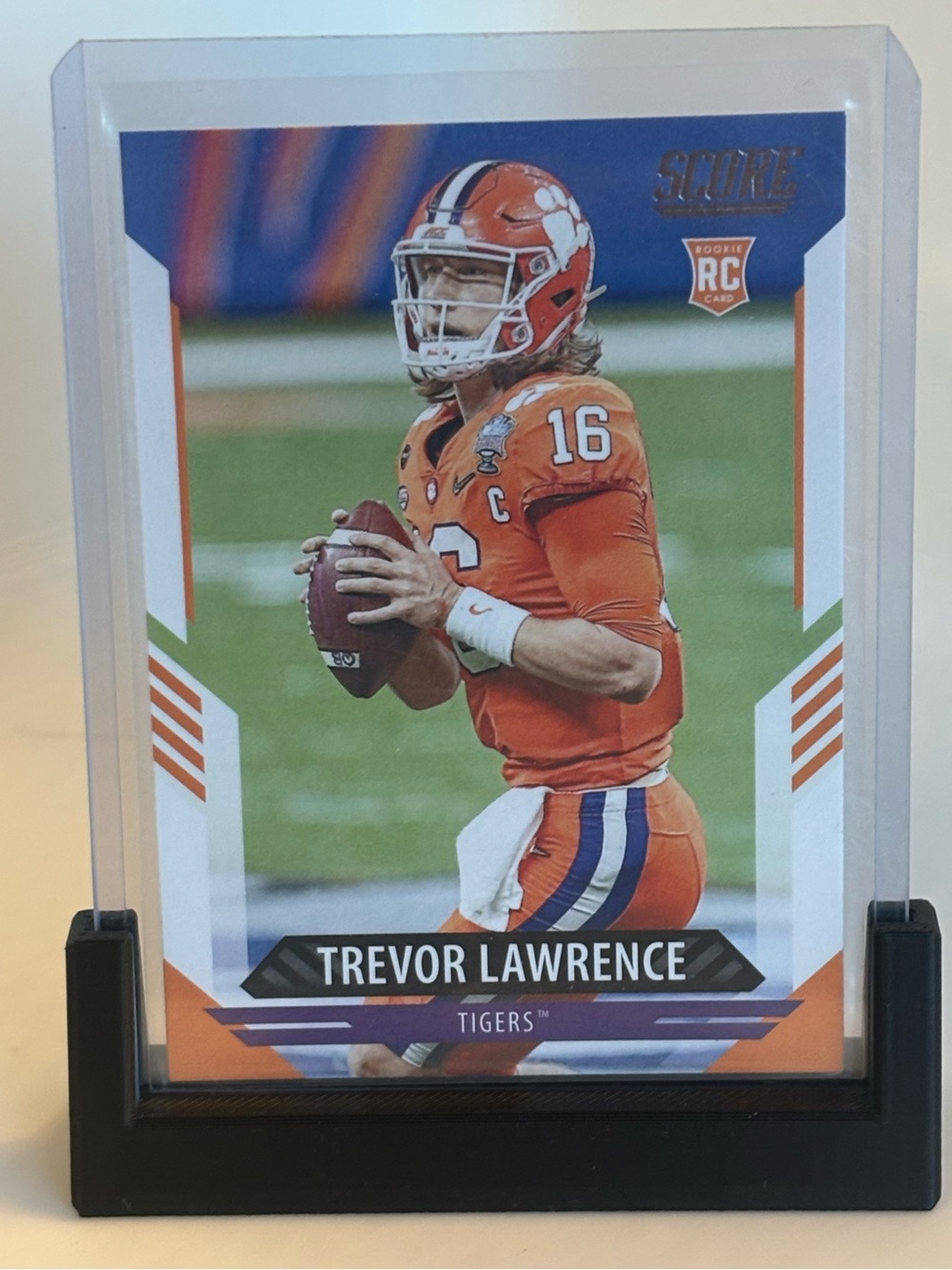 Trevor Lawrence Rookie RC #361 Clemson Tigers Panini Football Card Jacksonville